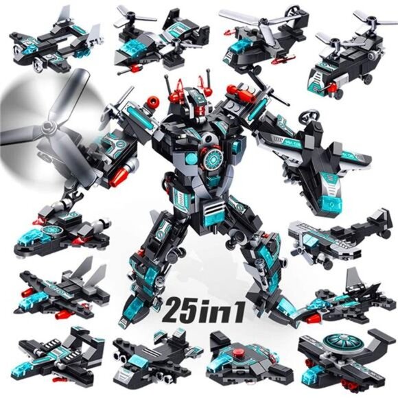 Robot Building Toys, 577 PCS Construction Toys 25-in-1 STEM Toys